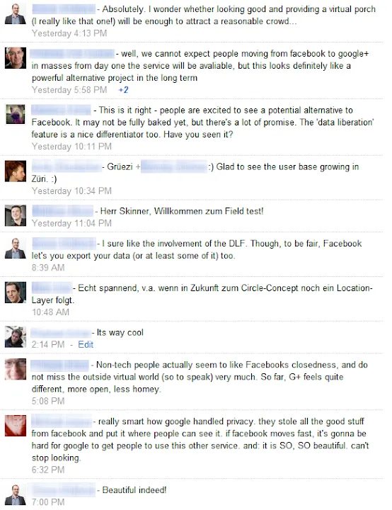 Google+ some opionion and first impressions