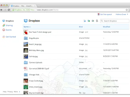 Dropbox Screenshot