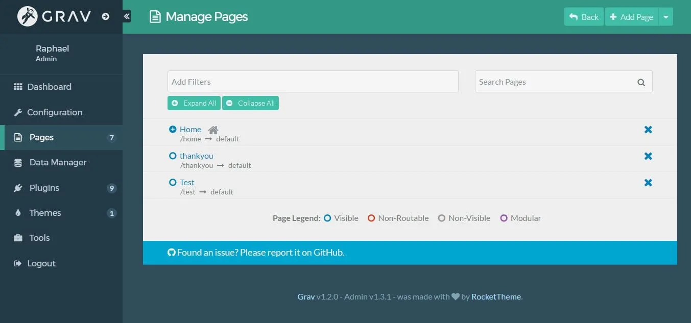 “Screenshot Grav CMS” “Grav CMS Screenshot”